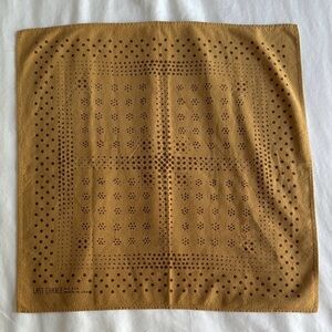 Last Chance all silk bandana, Ochre, 20”x20” made in the USA